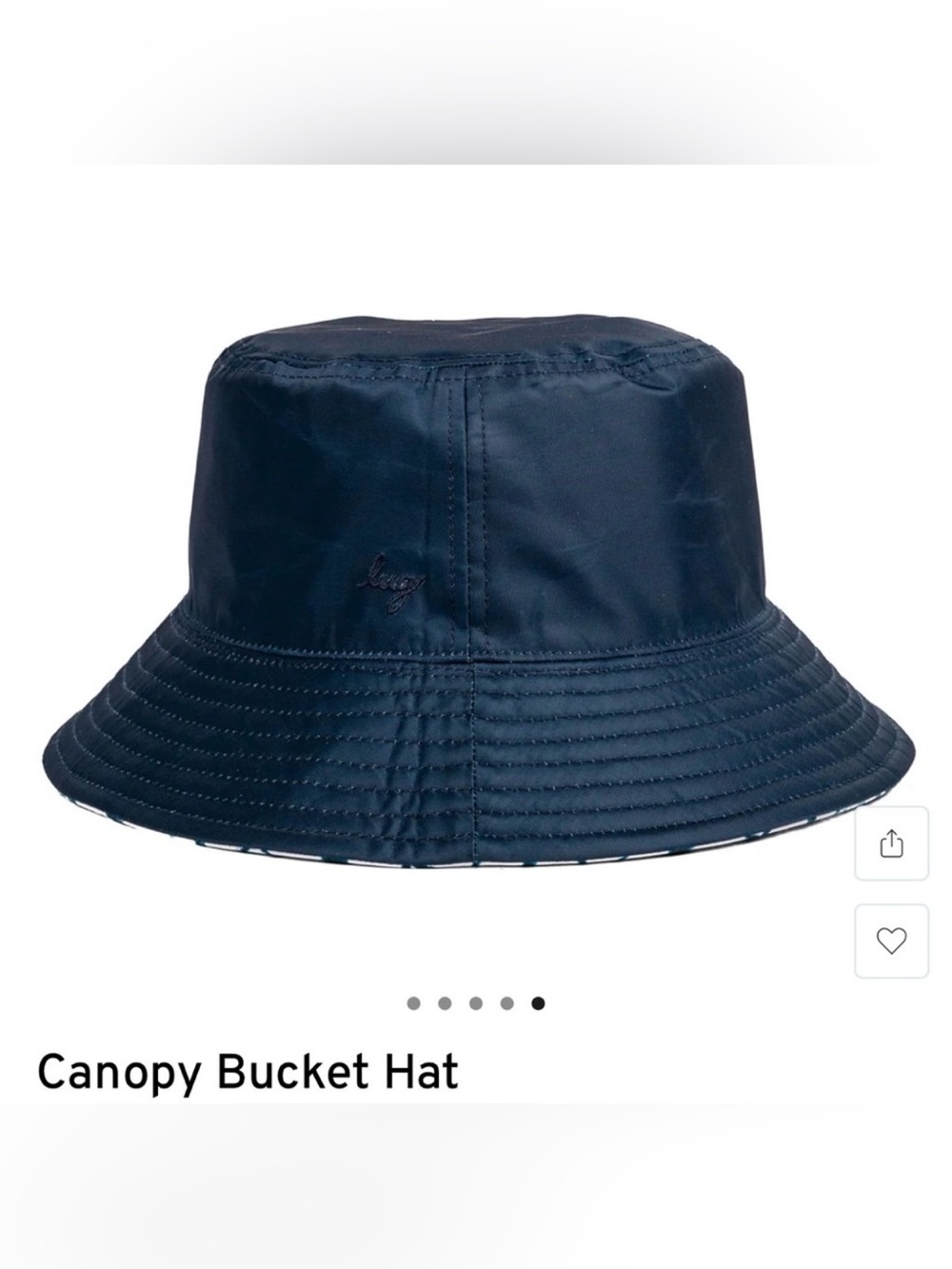 Lug Canopy Reversible Bucket Hat in Diamond White. NWT